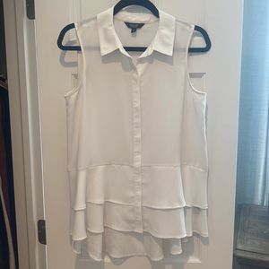 NWOT Simply Vera, Vera Wang Ruffled Tank Top